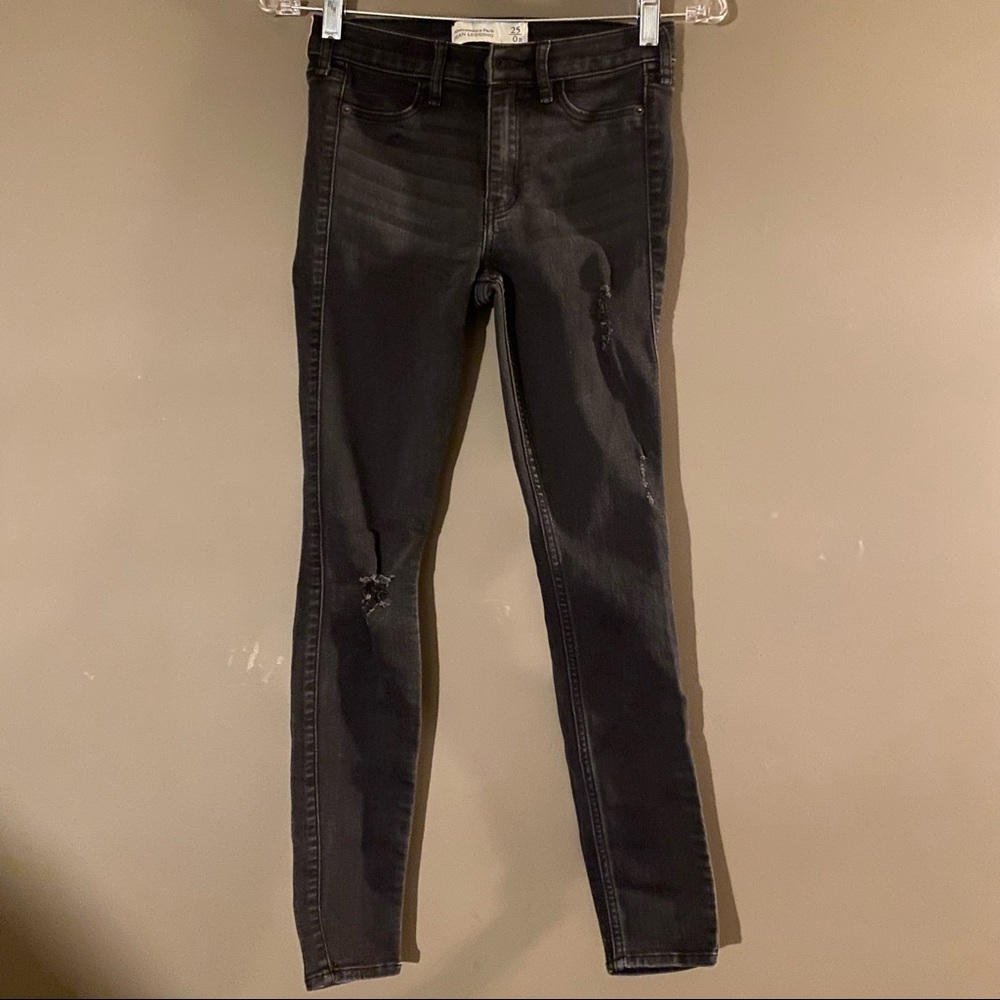 Abercrombie & Fitch black jeggings